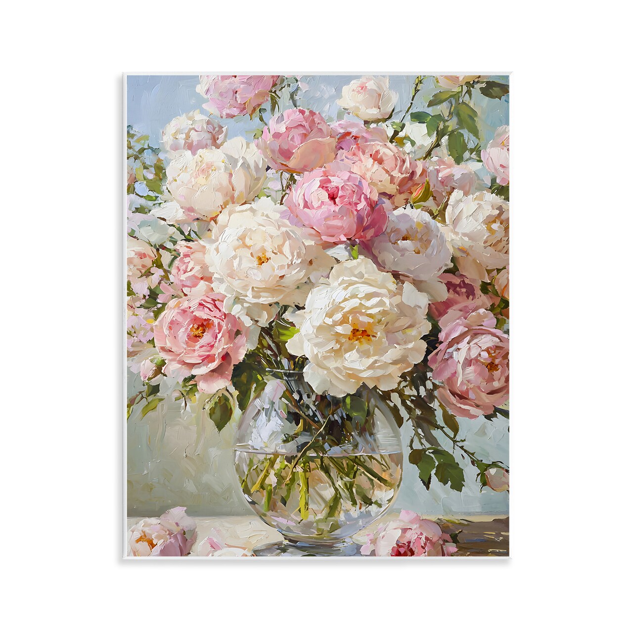 Stupell Industries White & Pink Roses Wall Plaque Design by Franklyn Gregory